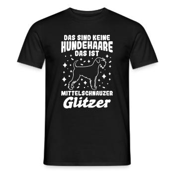 Mittelschnauzer Hundefan Hundebesitzer Hund Gassi - Männer T-Shirt - Schwarz - Vorne - AI Model Male 178 light (178cm)
