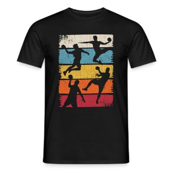 Handball, Sport, Coach, Tournament, Ball, Sportfan, Handbal - Men's T-Shirt - black - Front - AI Model Male 178 light (178cm)