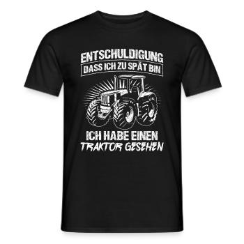 Landwirt Traktor Trecker Bester Job Natur Geschenk - Männer T-Shirt - Schwarz - Vorne - AI Model Male 178 light (178cm)