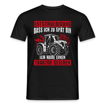 Landwirt Traktor Trecker Bester Job Natur Motiv La - Männer T-Shirt - Schwarz - Vorne - AI Model Male 178 light (178cm)