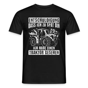 Landwirt Traktor Trecker Bester Job Natur Geschenk - Männer T-Shirt - Schwarz - Vorne - AI Model Male 178 light (178cm)