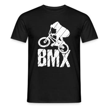 BMX Color Bicycle Fans Bike Gift MTB Biker Retr - Men's T-Shirt - black - Front - AI Model Male 178 light (178cm)