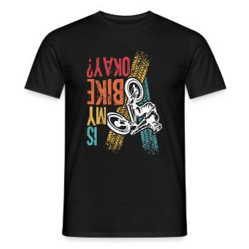 BMX Bike Bike Fans Bike Gift MTB Biker BMX - Men's T-Shirt - black - Front - AI Model Male 178 light (178cm)