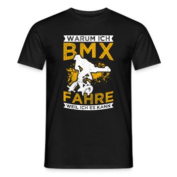 BMX Bike Fahrrad Fans Rad Biker BMX Fahradfahrer - Männer T-Shirt - Schwarz - Vorne - AI Model Male 178 light (178cm)