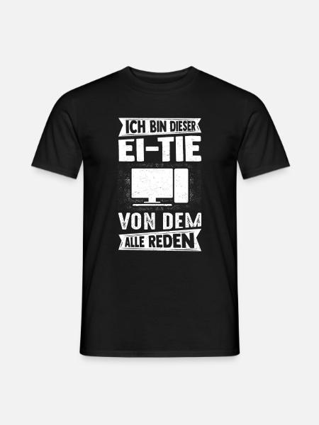 IT Computer PC Beruf Abreit Computer Fan Spruch IT - Männer T-Shirt - Schwarz