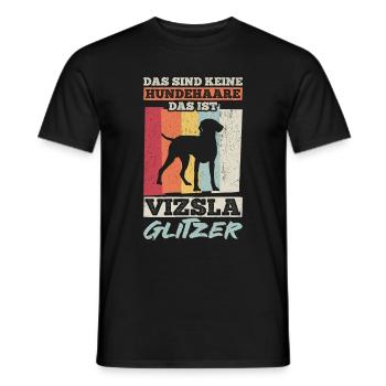 That's not dog hair, that's Vizsla glitter - Men's T-Shirt - black - Front - AI Model Male 178 light (178cm)