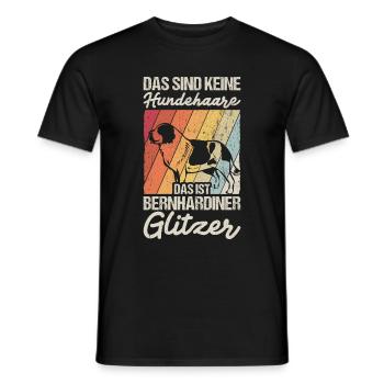 St. Bernard Dog Owner Dog Gift Dog Fan - Men's T-Shirt - black - Front - AI Model Male 178 light (178cm)