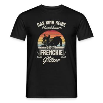 Frenchie promenade chien propriétaire chien cadeau H - T-shirt homme - noir - Devant - AI Model Male 178 light (178cm)