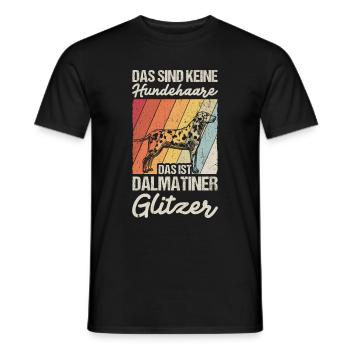 Dalmatien marche chien propriétaire chien cadeau - T-shirt homme - noir - Devant - AI Model Male 178 light (178cm)
