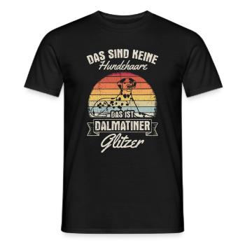 Dalmatian Dog Walk Dog Fan Dog Owner Dog Dogs - Men's T-Shirt - black - Front - AI Model Male 178 light (178cm)