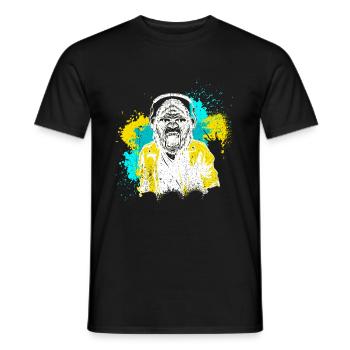 DJ Monkey Music Party Fun Sunglasses Dance Party M - Men's T-Shirt - black - Front - AI Model Male 178 light (178cm)
