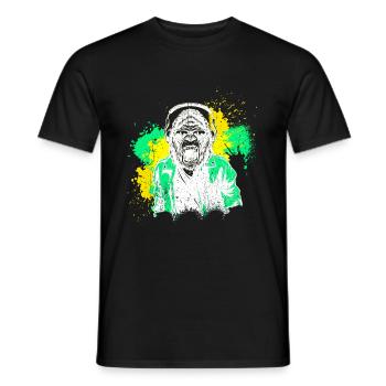 DJ Monkey Music Party Fun Lunettes De Soleil Monkey Headph - T-shirt homme - noir - Devant - AI Model Male 178 light (178cm)