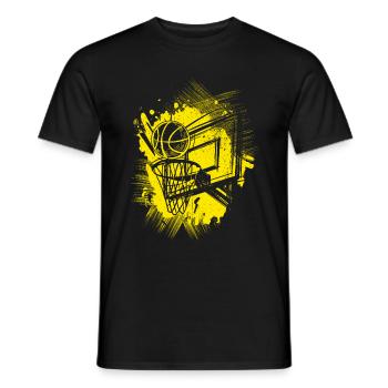 Dunking Basketball Spieler Korbleger Geschenk Bask - Männer T-Shirt - Schwarz - Vorne - AI Model Male 178 light (178cm)