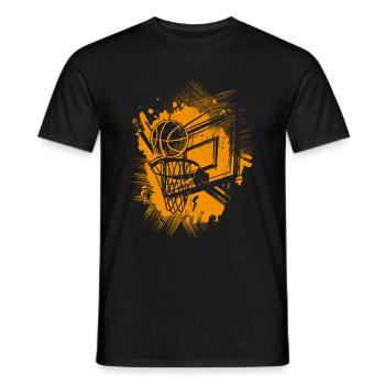 Dunking Basketball Spieler Korbleger Basketballeri - Männer T-Shirt - Schwarz - Vorne - AI Model Male 178 light (178cm)