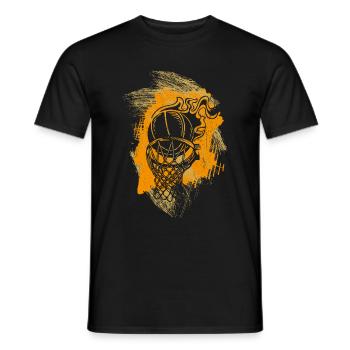 Dunking Basketball Spieler Korbleger Basketballeri - Männer T-Shirt - Schwarz - Vorne - AI Model Male 178 light (178cm)