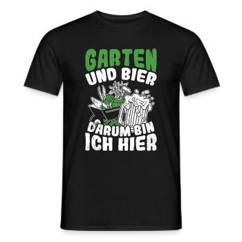Jardinier Bière Boire Bière Plaisir Boire Tour Buveur de Bière - T-shirt homme - noir - Devant - AI Model Male 178 light (178cm)