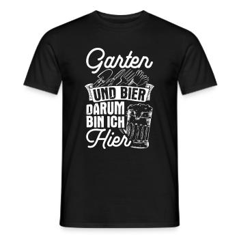 Jardinier Bière Boire Bière Plaisir Boire Tour Buveur de Bière - T-shirt homme - noir - Devant - AI Model Male 178 light (178cm)