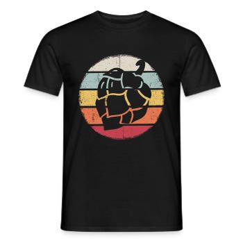 Vintage Beer Beer Drinking Beer Fun Beer Pong Drinking - Men's T-Shirt - black - Front - AI Model Male 178 light (178cm)