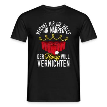 Come on, open the beer, but no one else can stand it - Men's T-Shirt - black - Front - AI Model Male 178 light (178cm)