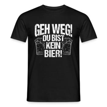Birra Bere Birra Divertimento Pub Bere Bere Baldoria Birra Tr - T-shirt uomo - nero - Fronte - AI Model Male 178 light (178cm)
