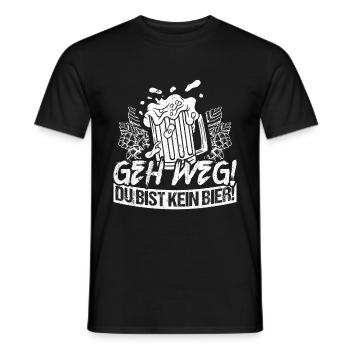 Birra Bere Birra Divertimento Pub Bere Bere Baldoria Birra Tr - T-shirt uomo - nero - Fronte - AI Model Male 178 light (178cm)