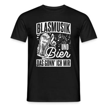Biertrinken Bier Fun Kneipe Saufen Party Bier Musi - Männer T-Shirt - Schwarz - Vorne - AI Model Male 178 light (178cm)
