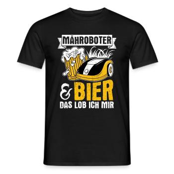 Gardener Beer Fun Garden Booze Drinking Tour Gardener Bi - Men's T-Shirt - black - Front - AI Model Male 178 light (178cm)