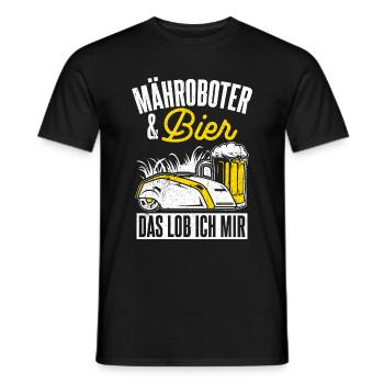 jardinier bière amusant jardin boire de l’alcool visite jardinier bi - T-shirt homme - noir - Devant - AI Model Male 178 light (178cm)