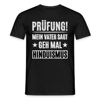 Prüfung - Männer T-Shirt - Schwarz - Vorne - AI Model Male 178 light (178cm)