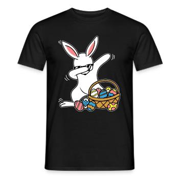 Dabbing Lapin de Pâques Lapin de Pâques - T-shirt homme - noir - Devant - AI Model Male 178 light (178cm)