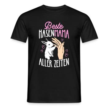 Best Bunny Mom Ever Bunny Rabbit Easter - Men's T-Shirt - black - Front - AI Model Male 178 light (178cm)