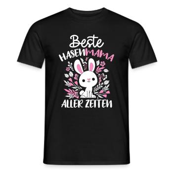 Best Bunny Mom Ever Bunny Rabbit Easter - Men's T-Shirt - black - Front - AI Model Male 178 light (178cm)