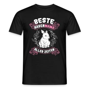 Best Bunny Mom Ever Bunny Rabbit Easter - Men's T-Shirt - black - Front - AI Model Male 178 light (178cm)