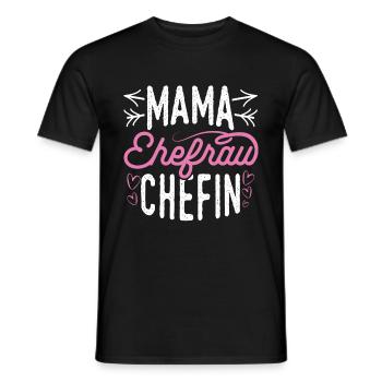 Maman Femme Patron Famille Meilleure Maman Meilleure Maman - T-shirt homme - noir - Devant - AI Model Male 178 light (178cm)