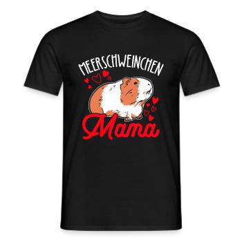 Cochon d’Inde Maman Animal de compagnie Fête des mères Favori M - T-shirt homme - noir - Devant - AI Model Male 178 light (178cm)