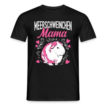 Cochon d’Inde Maman Animal de compagnie Fête des mères Favori M - T-shirt homme - noir - Devant - AI Model Male 178 light (178cm)