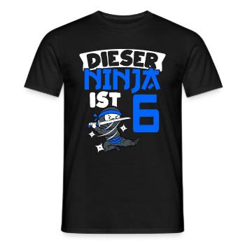 Cette ceinture ninja 6 ans de ninja Ninja L - T-shirt homme - noir - Devant - AI Model Male 178 light (178cm)