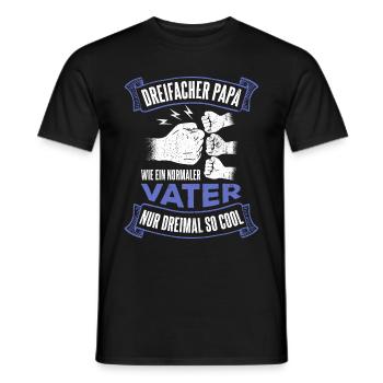 Fête des pères Cadeau de père Famille Papa préféré Meilleur - T-shirt homme - noir - Devant - AI Model Male 178 light (178cm)