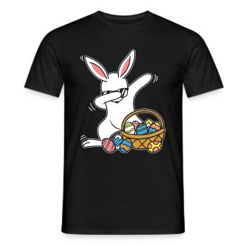 Dabbing Lapin de Pâques Lapin de Pâques Lapin Lapin Cadeau - T-shirt homme - noir - Devant - AI Model Male 178 light (178cm)