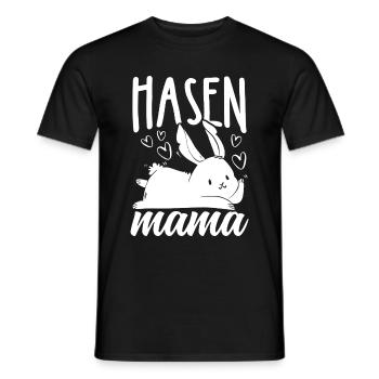 Maman Lapin Cadeau Pâques Fête des Mères Lapin Maman - T-shirt homme - noir - Devant - AI Model Male 178 light (178cm)