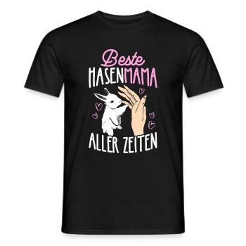 Best Bunny Mom Ever Bunny Rabbit Easter - Men's T-Shirt - black - Front - AI Model Male 178 light (178cm)