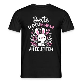 Best Bunny Mom Ever Bunny Rabbit - Men's T-Shirt - black - Front - AI Model Male 178 light (178cm)