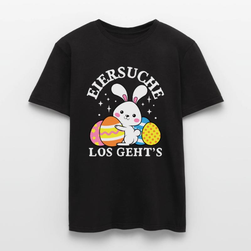 Egg Hunt Let's Go Easter Easter Bunny Easter Eggs Men's T-Shirt