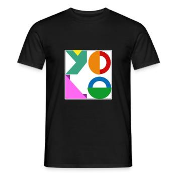 T-shirt Art Coloré Yolo - T-shirt homme - noir - Devant - AI Model Male 178 light (178cm)