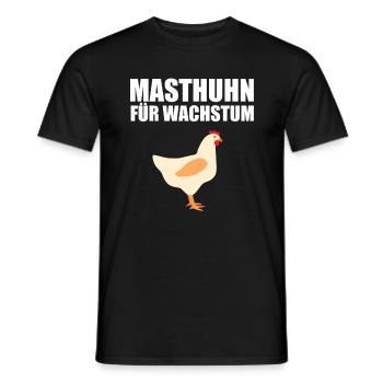 Masthuhn für Wachstum Hühner Gym Muskelaufbau Body - Männer T-Shirt - Schwarz - Vorne - AI Model Male 178 light (178cm)
