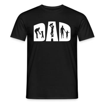 Papa Vater Sohn Vaterschaft Vatertag 2021 Geschenk - Männer T-Shirt - Schwarz - Vorne - AI Model Male 178 light (178cm)