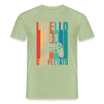 Niveau 31 - T-shirt homme - vert sauge - Devant - AI Model Male 178 light (178cm)