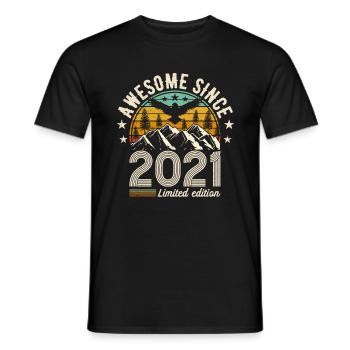 2021 Original 2021 Vintage Vintage Retro anniversa - Men's T-Shirt - black - Front - AI Model Male 178 light (178cm)