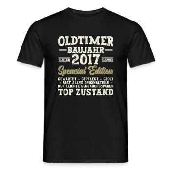 2017 - Millésime 2017 - Fantastique depuis 2017 - T-shirt homme - noir - Devant - AI Model Male 178 light (178cm)