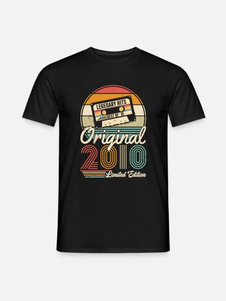 Awesome since 2010 - Men's T-Shirt - black
